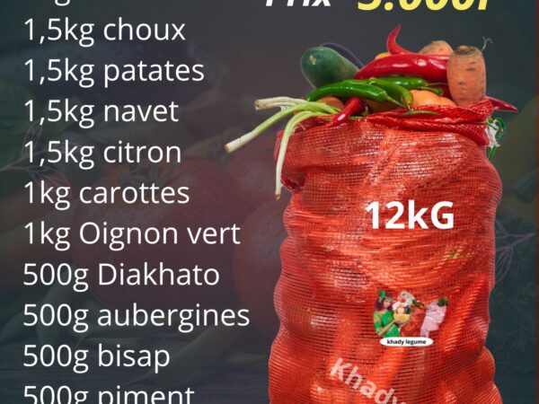 Sac legume 12kg