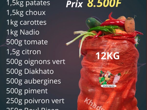 Sac legume 12kg
